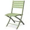 CITY GARDEN Chaise de jardin pliante en aluminium vert lagune