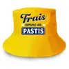 STC Bob - Jaune - Mixte - Coton - Texte 'Frais comme un Pastis' - Idée cadeau