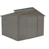 Abri de jardin - CHALET & JARDIN - Métal imitation bois vieilli - 9,3x...