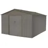 Abri de jardin - CHALET & JARDIN - 10x14m - Métal imitation bois vieil...