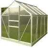 Serre polycarbonate Diamant 46 + base - 2,41 m² - Chalet et Jardin