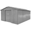 Abri de jardin métal LMJ - 13,5 m RAL 7039 - Galvanisé à chaud - Gris ...