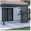 OMBREA Panneau brise-vue ventelles horizontales 1,3M Ombréa - Anthracite