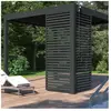 Panneau brise-vue horizontal 1M Ombrea vs - Anthracite
