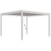OMBREA Pergola bioclimatique Ombréa vs autoportante 4x4M - Blanc