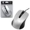 Souris optique filaire USB - MCL Samar - Noir/Argenté