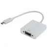 MCL Cable vidéo - 22 cm USB/VGA - Pour Appareil vidéo, MacBook, TV, Or...