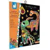 Jeu créatif - JANOD - Scratch Art Dinosaures - Enfant - 3 ans et plus - Dinosaures colorés à gratter
