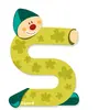 Janod Decoration Lettre Clown (Bois) - S