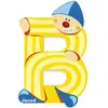 JANOD Lettre décorative Clown B en bois
