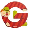 JANOD Lettre décorative Clown G en bois