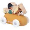 Janod Cross Roads - Houten Ruiterwagen - Kleine, Makkelijk Te Hanteren...