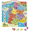 Juratoys Janod Magnetic France Map Educatief Speelgoed Veelkleurig 12 Months-7 Years