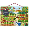 Jeu éducatif Mon Jardin magnétique (bois) - JANOD - Dès 3 Ans - Tableau magnétique en bois