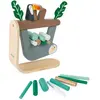 Jeu d'équilibre en bois - JANOD - Paresseux magnétique - Pour enfants dès 3 ans - Couleurs douces