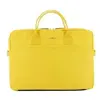 MOBILIS Sacoche pour Ordinateur Portable 11-14", Sac à Bandoulière PC/Tablette, Compatible MacBook 13", Aspect Cuir, Jaune