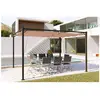 Concept-Usine Tusa : Tonnelle Autoportante 3x4m 12m2, Toile Polyester Taupe