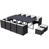 Salon de jardin encastrable - 12 places - SUNSET - Concept Usine - Rés...