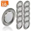 LAMPESECOENERGIE Spot LED encastrable - Lot de 10 - Alu brossé - Blanc Neutre 5W eq.50W