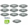 Fixation de spot encastrable orientable chrome matt D99mm - Kanlux - L...