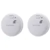 Lot de 2 détecteurs de fumée autonomie 3 ans - pile + accessoires - Ot...