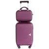 Valise cabine et Vanity XS  Alistair - Collection Iron - 4 roues - ABS ultra résistant - Noir