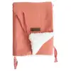 Domiva 1000811 COUVERTURE FLUFFY 75X100 TERRACOTTA AVEC ATTACHE POUSSETTE