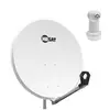 Triax Pack Parabole satellite acier 80cm + LNB Single idéal Astra Eutelsat