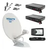 Antarion Pack Parabole Satellite Automatique 72cm TWIN + 2x Récepteurs TNTSAT HD + Positionneur