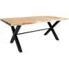 Table à manger en bois dacacia et métal Tree