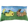 Lyo, Coussin décoratif, Pokemon - Pikachu & Evoli (40 x 40 cm)