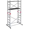 HAILO Echafaudage multifonction 4 en 1 en aluminium avec rattrapage de...