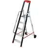 HAILO Escabeau professionnel de chantier roulant pliable en aluminium ...