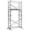 HAILO Echafaudage multifonction 4 en 1 en aluminium avec base rattrapage de niveau et de dénivelé 4m30 CombiLot  5