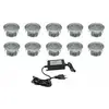 DESINEO Kit de 10 spots 1W encastrement extérieur