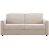 Morena - Canapé convertible express 3 places en tissu - Beige