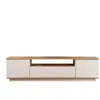 Fritz - Meuble TV 3 portes en bois L180cm - Beige