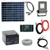 Kit eclairage solaire panneau ou enseigne programmable 50W-10W