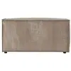 Pouf en velours côtelé CLARISSE - LOUNGITUDE - Taupe - 1 place - 50 cm