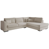 Canapé d'angle BELAMI en tissu - Beige - Angle Droit - 5 places - LOUN...