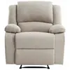 Fauteuil Relaxation manuel DETENTE en Tissu - Beige - LOUNGITUDE - 1 p...
