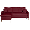 Canapé d'angle LOUNGITUDE MARIA SCANDINAVE VELOURS réversible et conve...