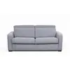 LOUNGITUDE Canapé Convertible Express 3 places CAMILA en Tissu Gris Cl...