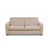 LOUNGITUDE Canapé Convertible Express 3 places CAMILA en Tissu Beige -...