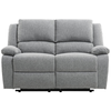 LOUNGITUDE RELAXXO - Canapé Relaxation 2 places LEO en Tissu - Gris clair