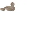 LOUNGITUDE PACK - CLARISSE - Canapé dangle convertible réversible avec...