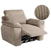 LOUNGITUDE Fauteuil de relaxation électrique ROSS en velours côtelé - Taupe