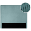LOUNGITUDE Tête de lit NUMA en velours côtelé - Bleu clair - Largeur 160 cm