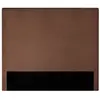 LOUNGITUDE Tête de lit NUMA en velours côtelé - Marron - Largeur 140 cm