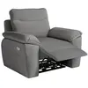 Fauteuil de relaxation électrique ROSS en tissu - Gris